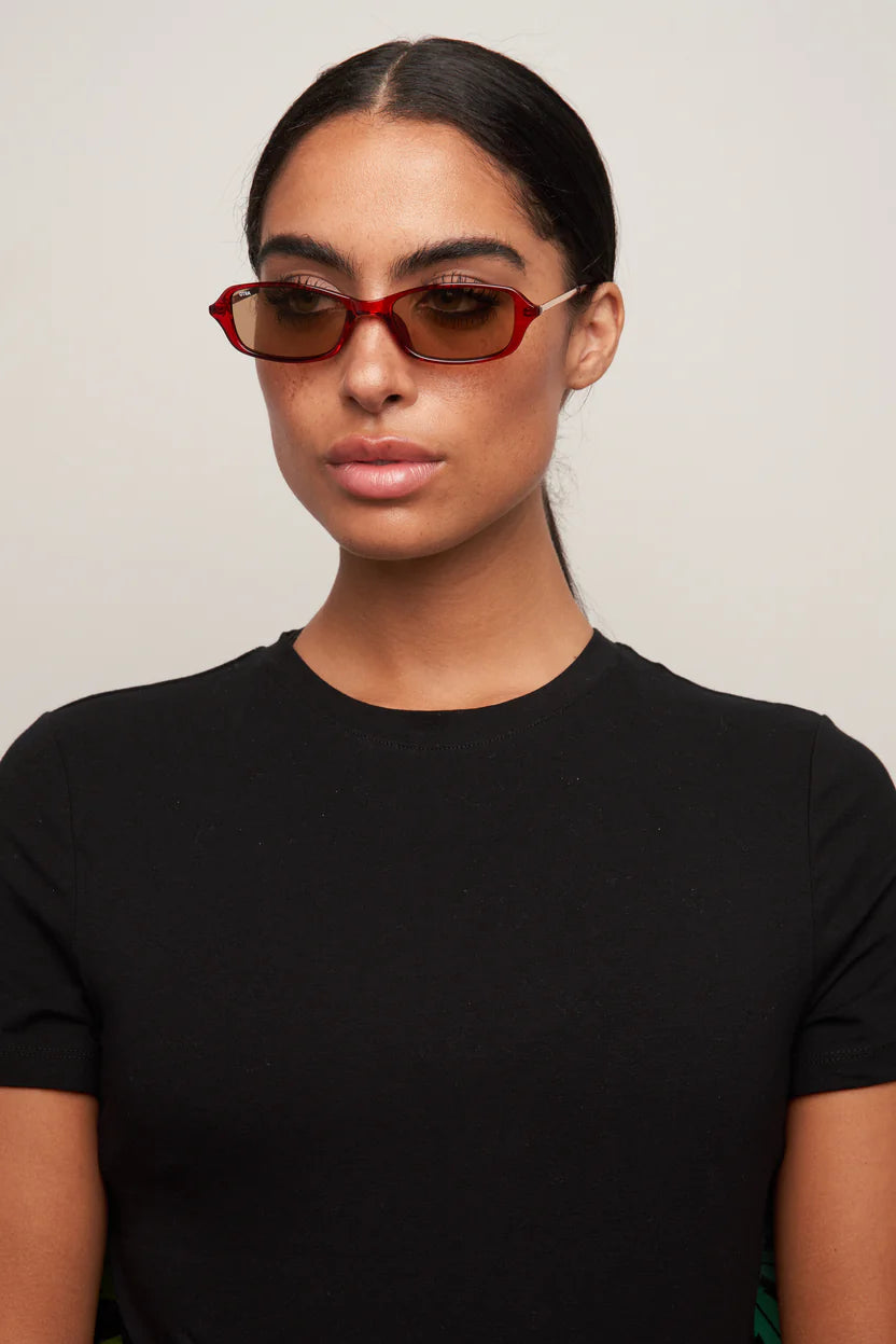 Otra Eyewear Caysee Sunglasses - Trans Cherry / Brown