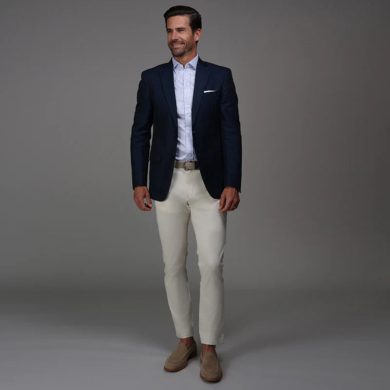 Collars & Co. CEO Chino Five Pocket Cotton Stretch Pants- Stone