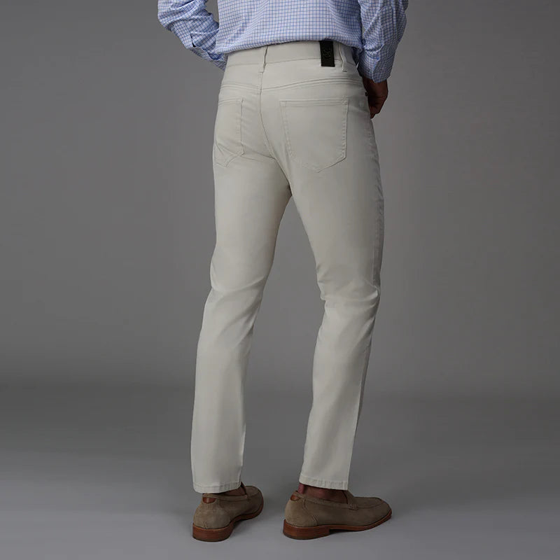 Collars & Co. CEO Chino Five Pocket Cotton Stretch Pants- Stone