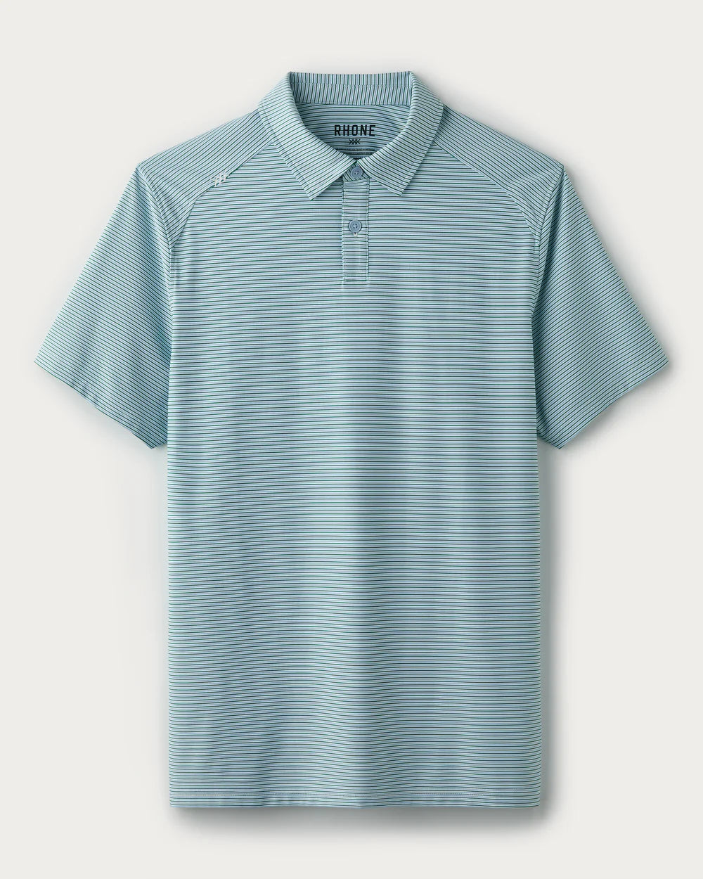 Rhone Apparel Commuter Polo - Fern Green Stripe