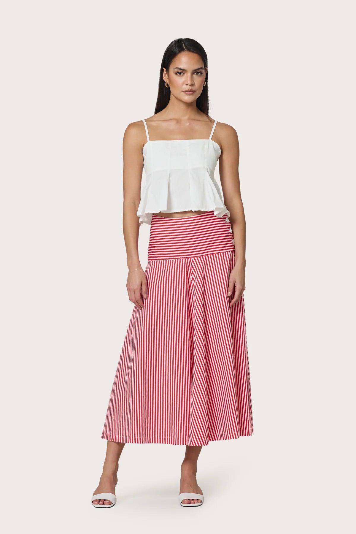 Lusana Kyla Skirt - Marlo Stripe
