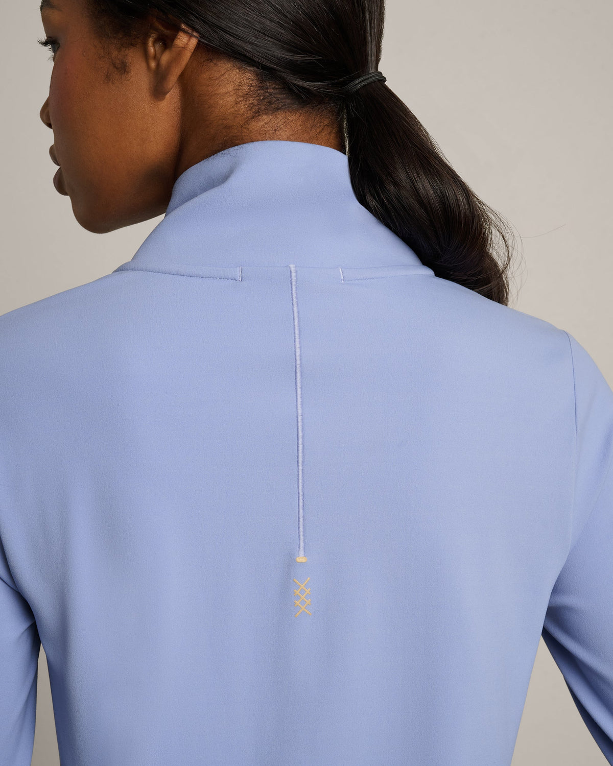 Rhone Apparel Course to Court 1/4 Zip - Blue Hydrangea