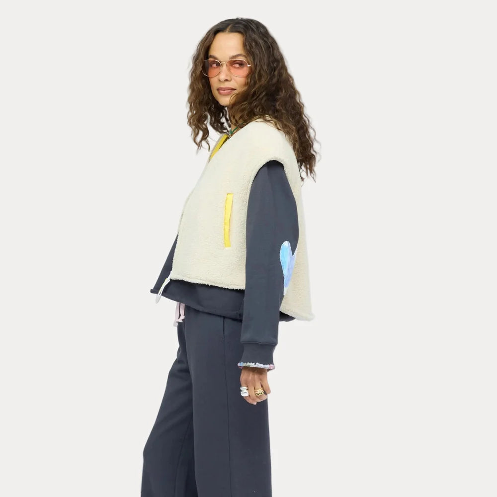 KERRI ROSENTHAL Coze Magoze Vest- Natural