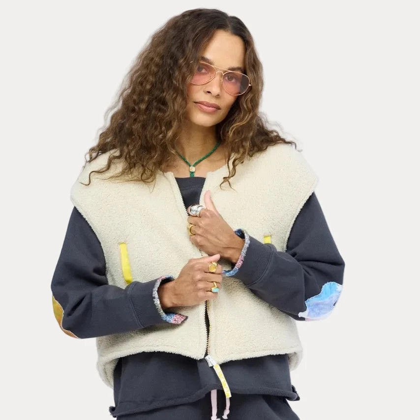 KERRI ROSENTHAL Coze Magoze Vest- Natural
