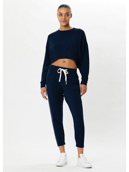 Splits 59 Reena Fleece 7/8 Sweatpants - Indigo/Off White