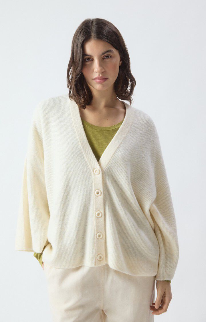 American Vintage Cardigan Damsville - Melange Pannacotta