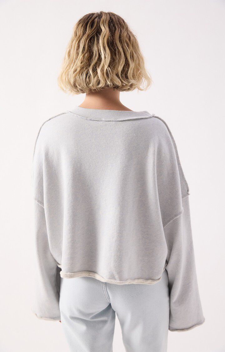American Vintage Womens Dantown Sweatshirt- Sky Blue Melange