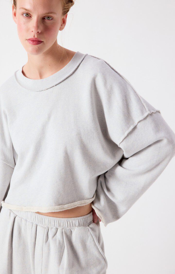 American Vintage Womens Dantown Sweatshirt- Sky Blue Melange