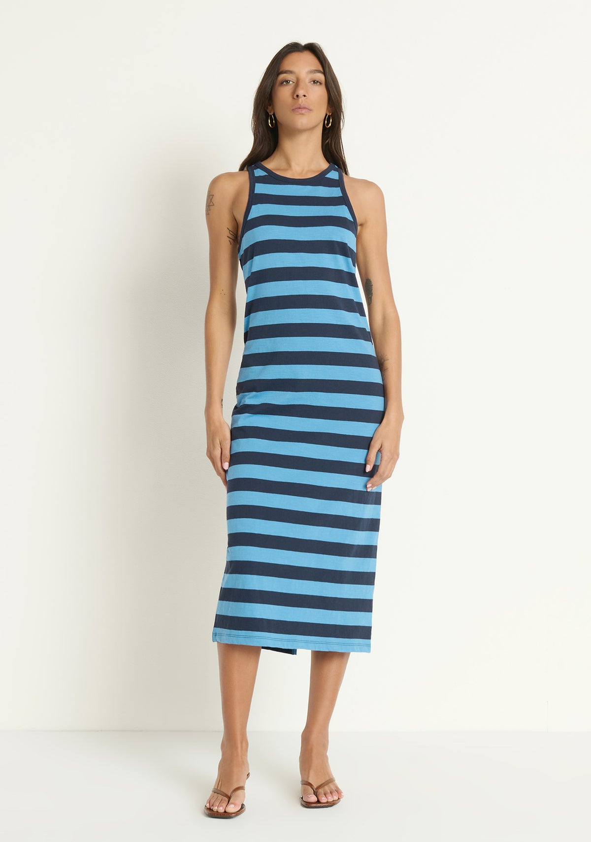 Nation Ltd. Dani Tank Dress - Rugby Stripe