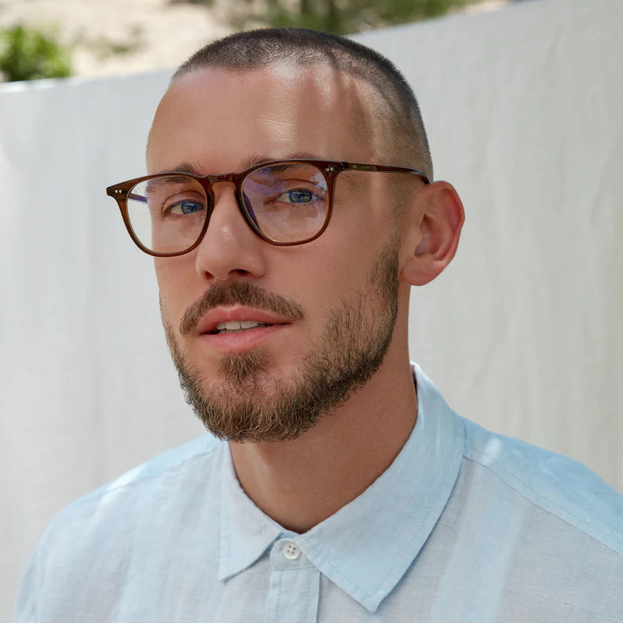 DIFF Eyewear Maxwell Blue Light Glasses - Whiskey Crystal