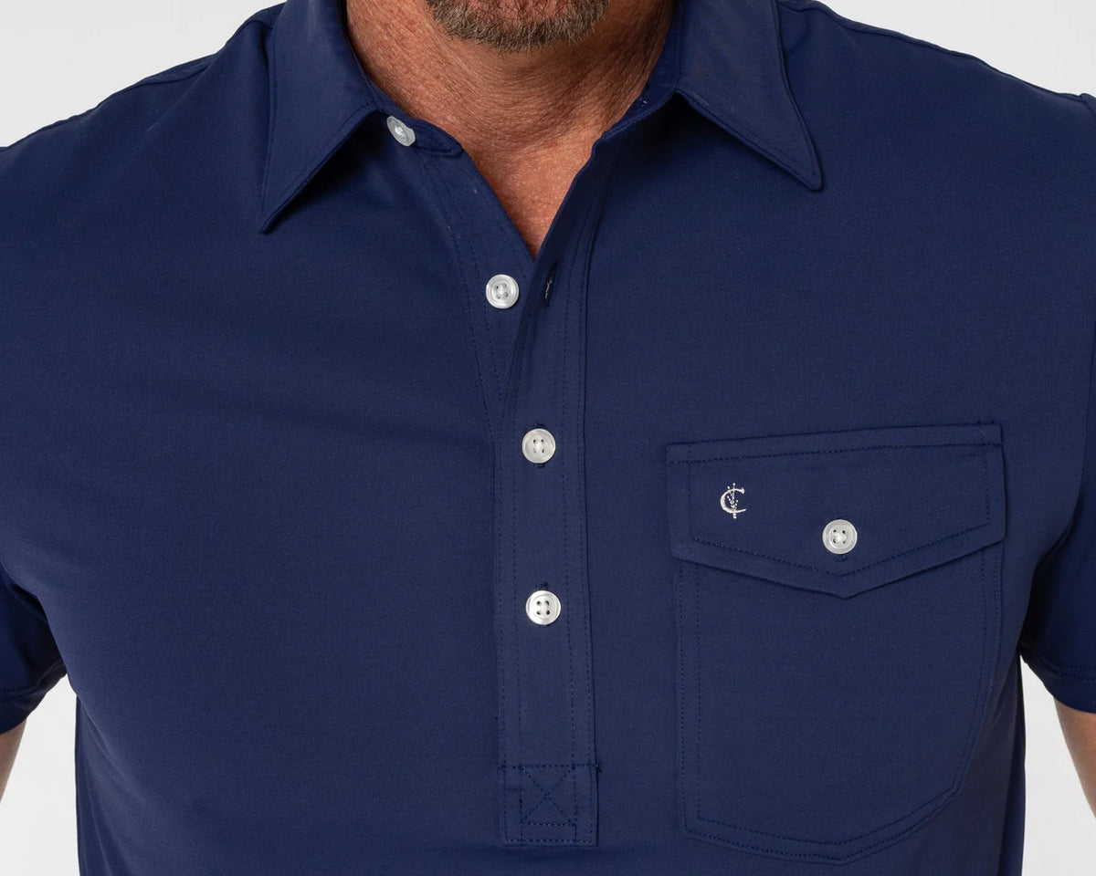 Criquet Performance Sport Players Shirt - Vintage Navy