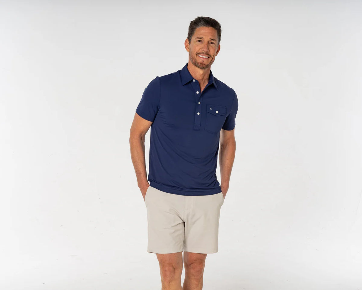 Criquet Performance Sport Players Shirt - Vintage Navy