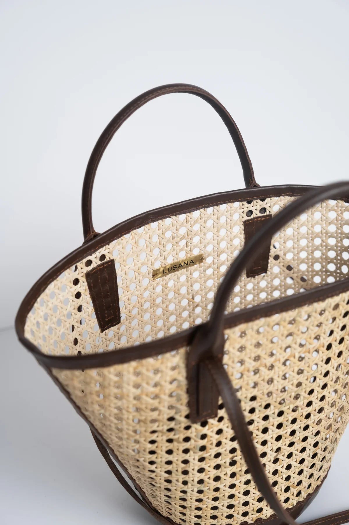Lusana Alma Mini Bag - Dark Choc