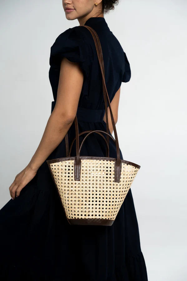 Lusana Alma Mini Bag - Dark Choc