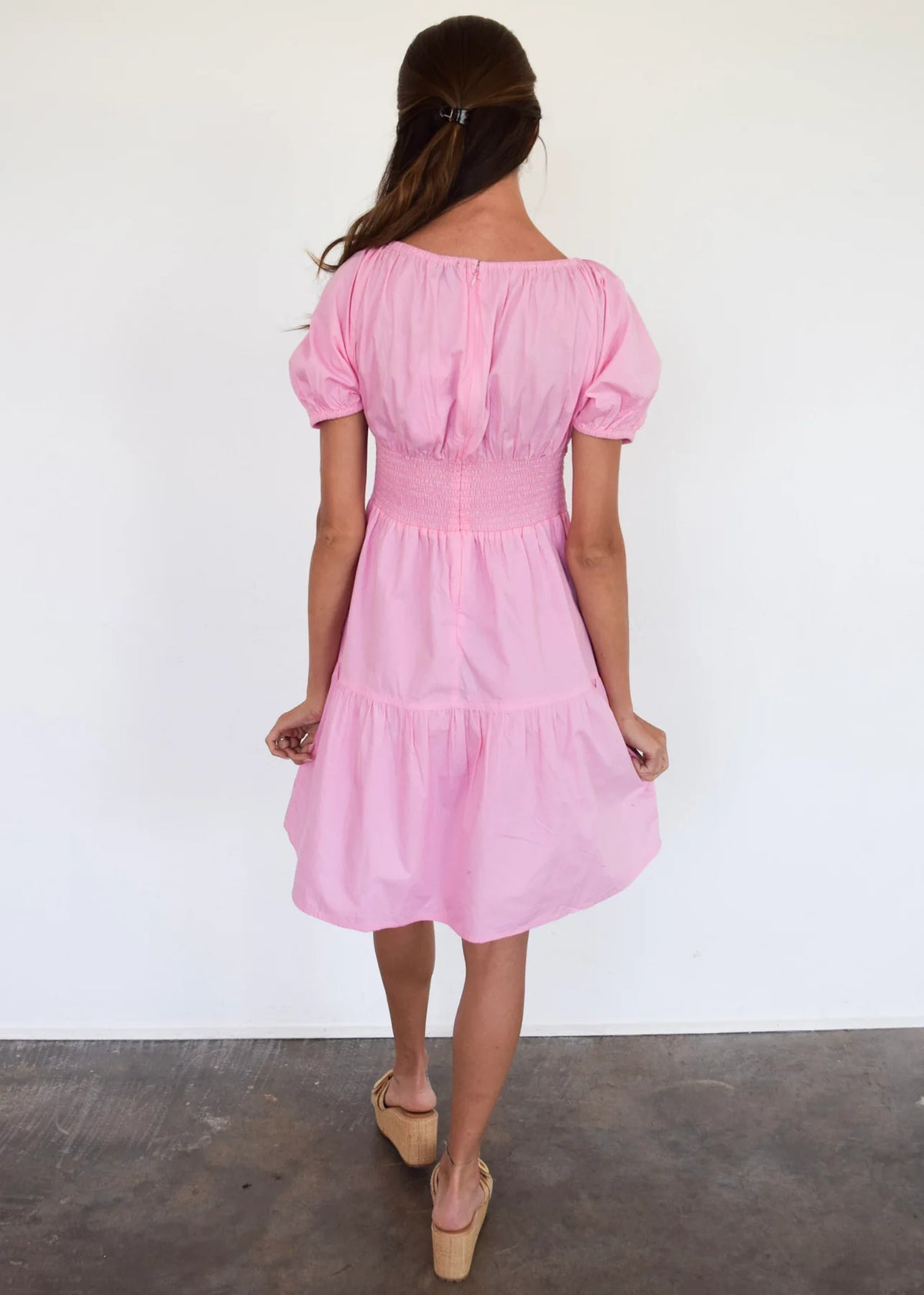 Never A Wallflower Coco Short  Dress - Pink Begonia