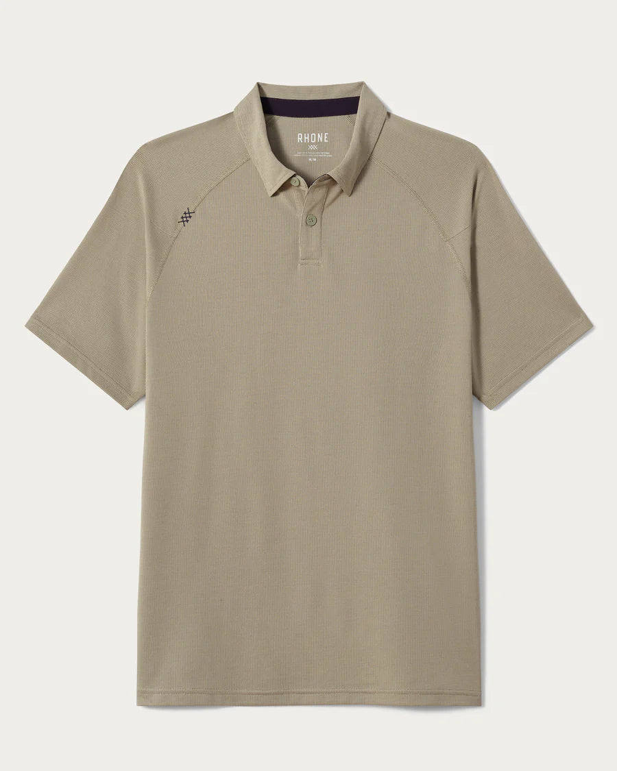 Rhone Apparel Delta Pique Polo - Seagrass Green/ Olivine