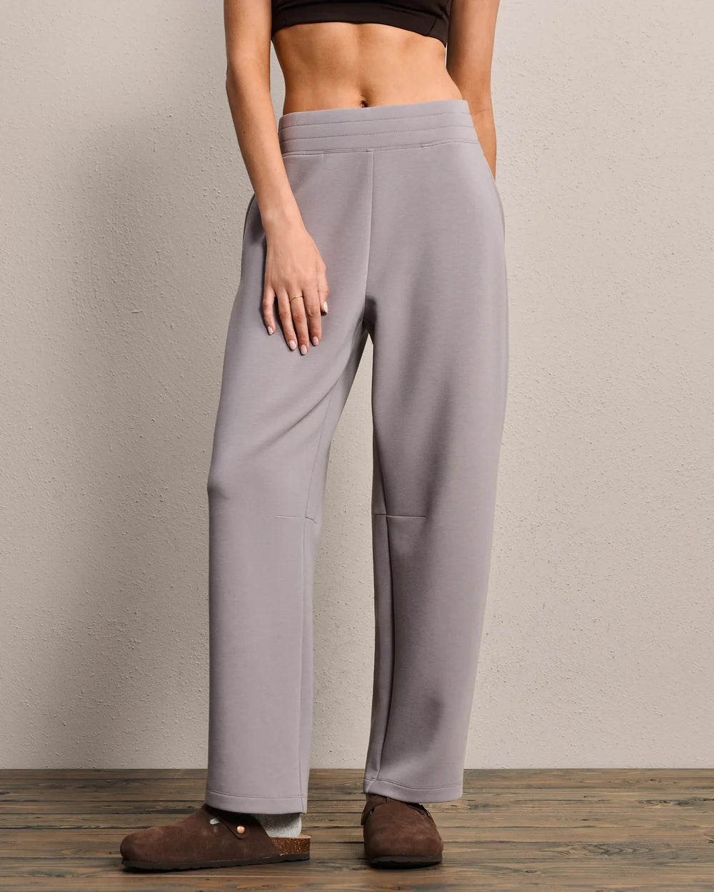 Rhone Apparel DreamGlow® Barrel Leg Pant- Taupe Mist