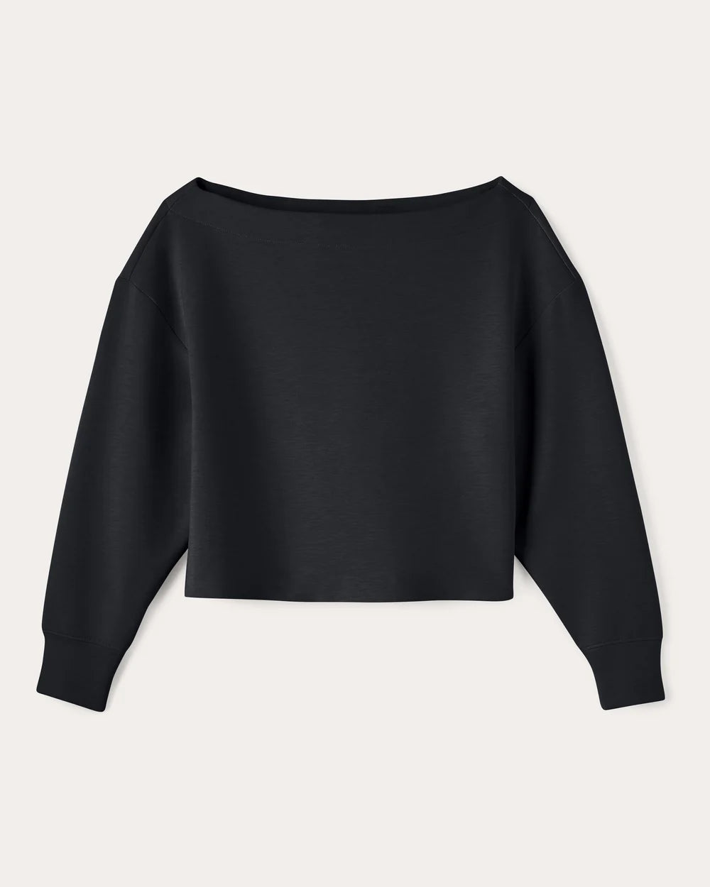 Rhone Apparel DreamGlow® Bateau Top- Pure Black Heather