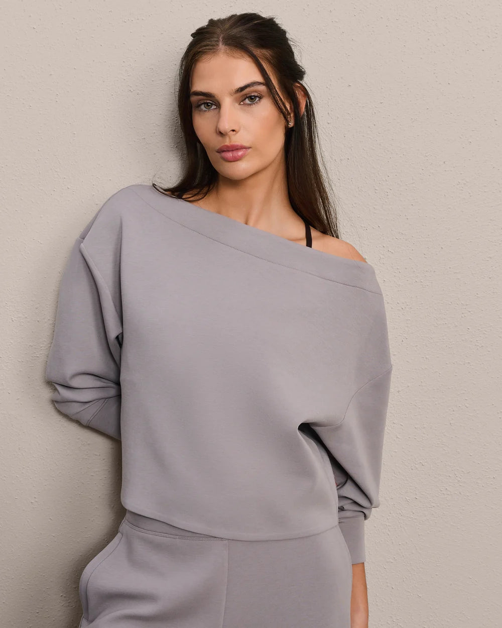 Rhone Apparel DreamGlow® Bateau Top- Taupe Mist