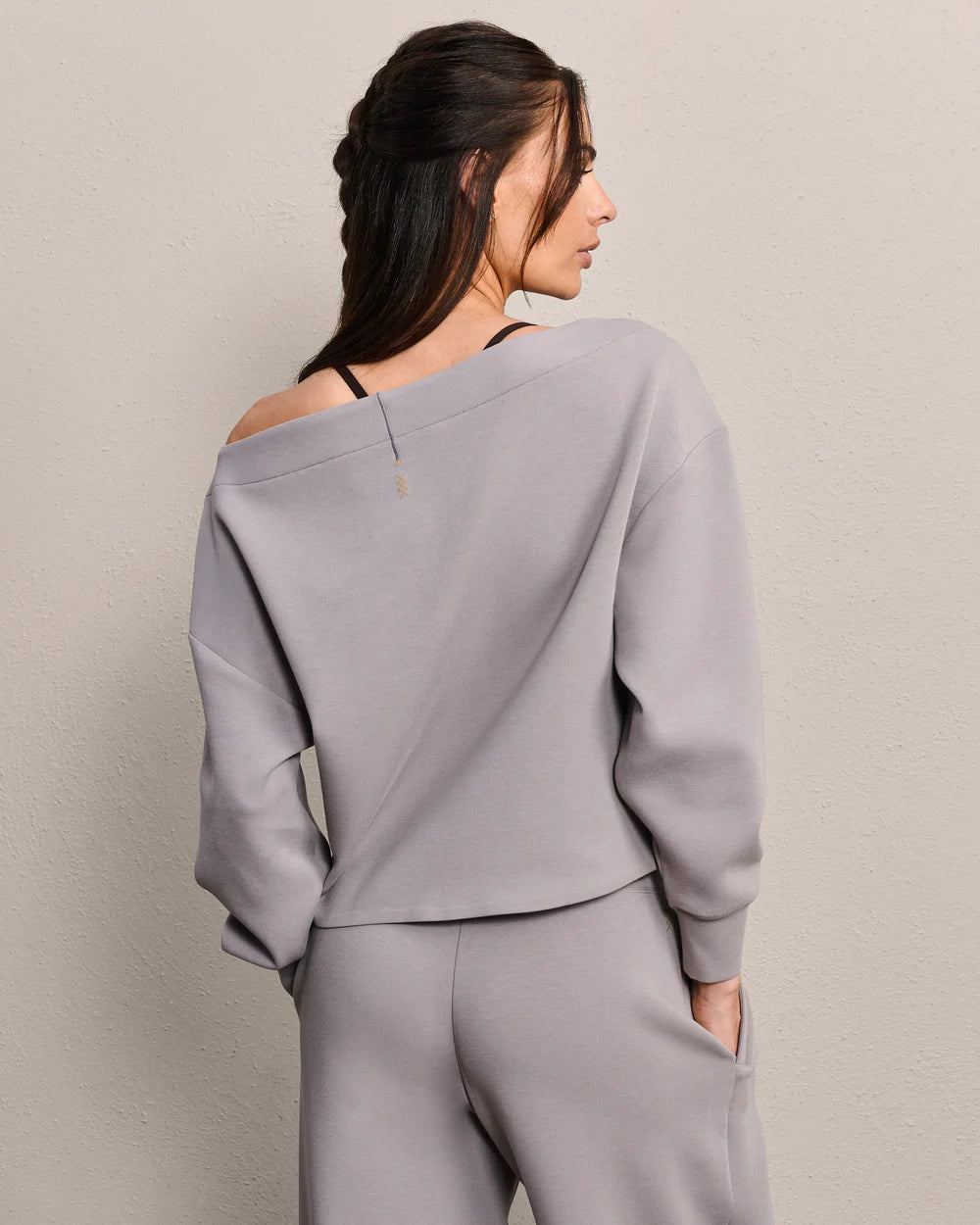 Rhone Apparel DreamGlow® Bateau Top- Taupe Mist