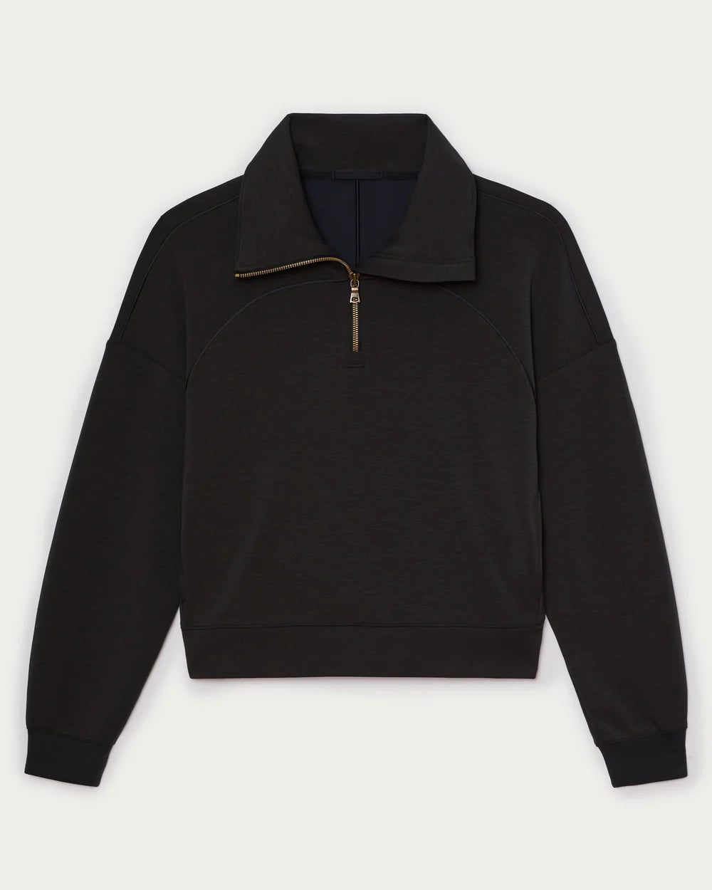 Rhone Apparel DreamGlow 1/2 Zip- Pure Black Heather