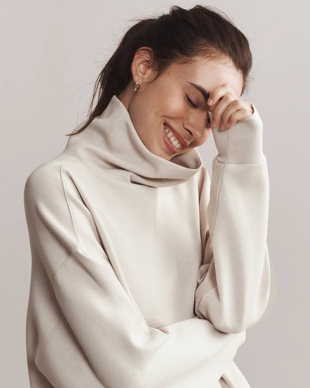 Rhone Apparel Dreamglow Mock Neck - Sand