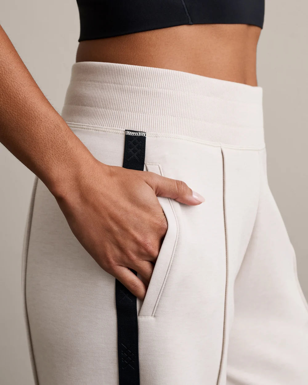 Rhone Apparel DreamGlow® Trouser- Sand/ Pure Black