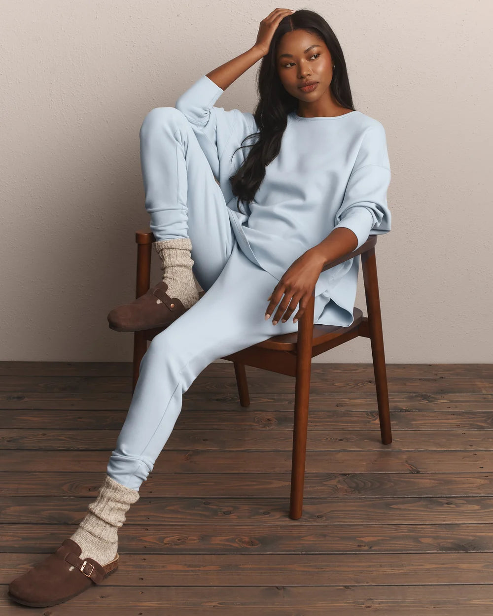 Rhone Apparel DreamGlow Zip Jogger - Frost Blue