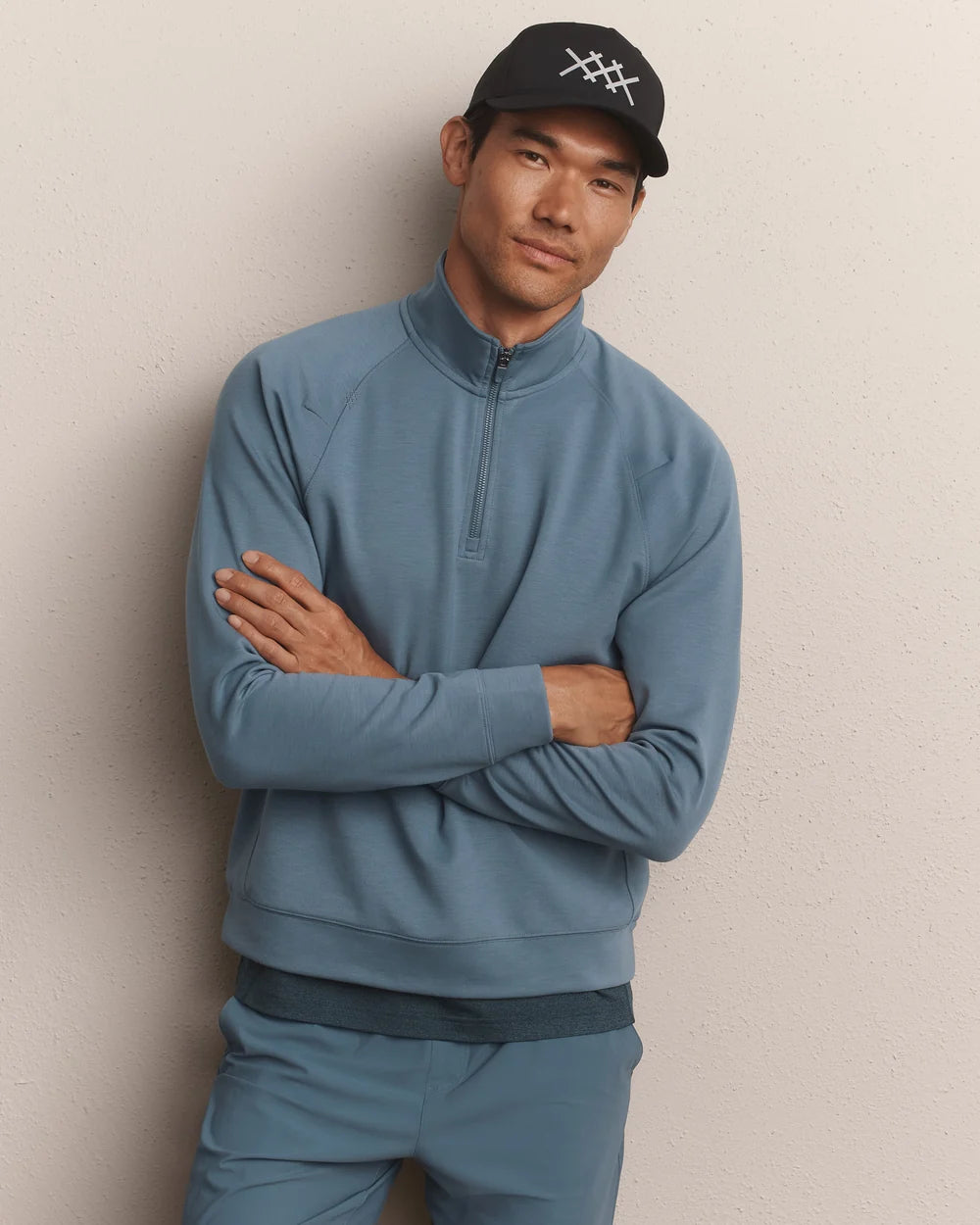 Rhone Apparel DreamState 1/4 Zip - Shadow Blue