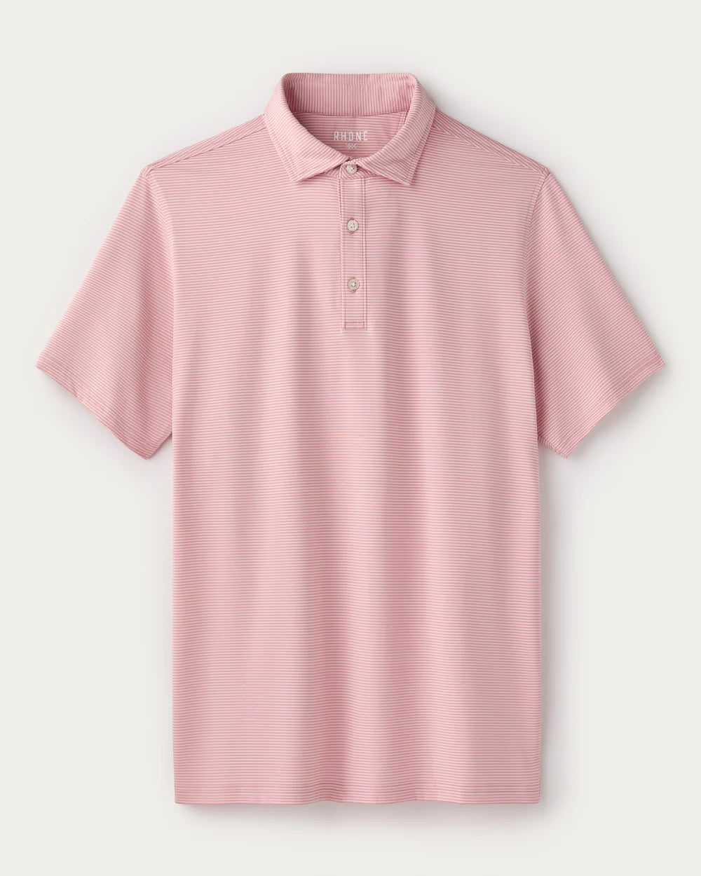 Rhone Apparel Drive Time Polo - Pink Calcite/ French Rose