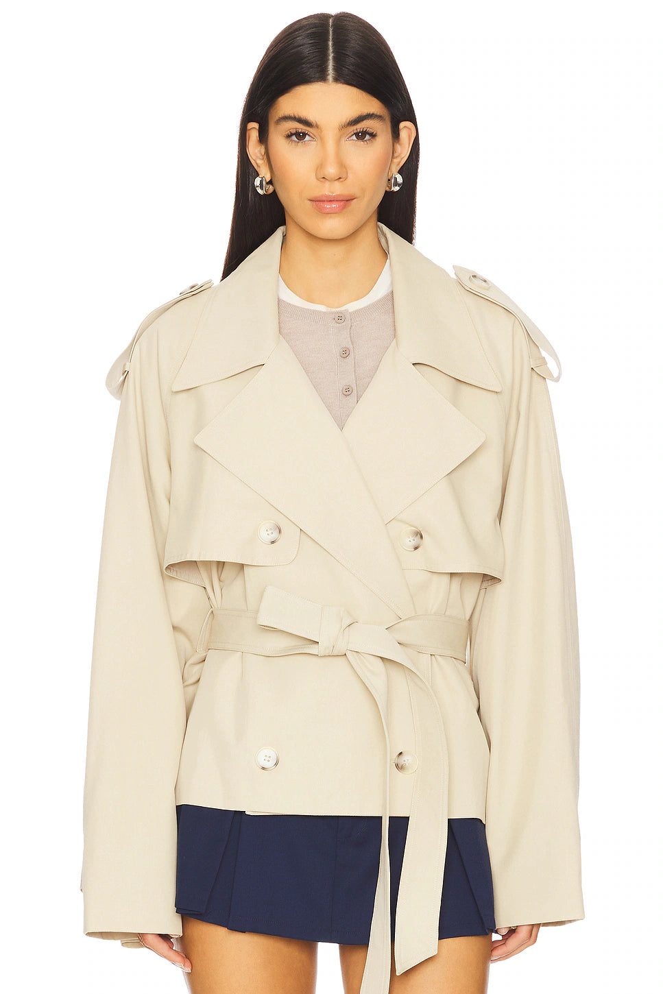 Elodie The Label Saint Croppe Jacket- Khaki