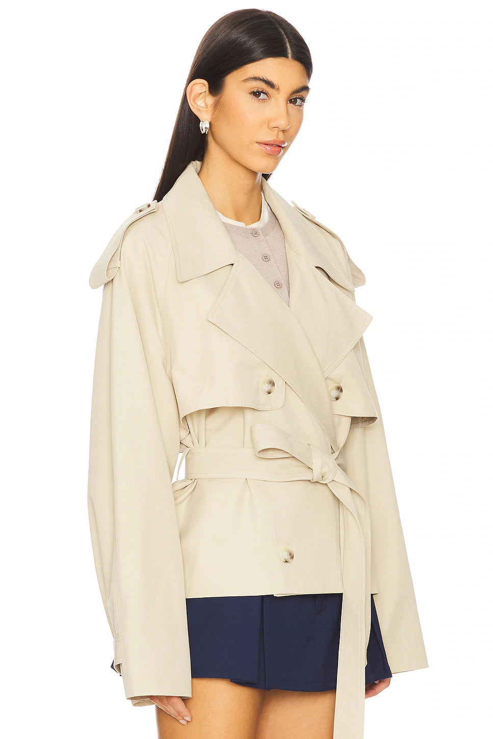 Elodie The Label Saint Croppe Jacket- Khaki