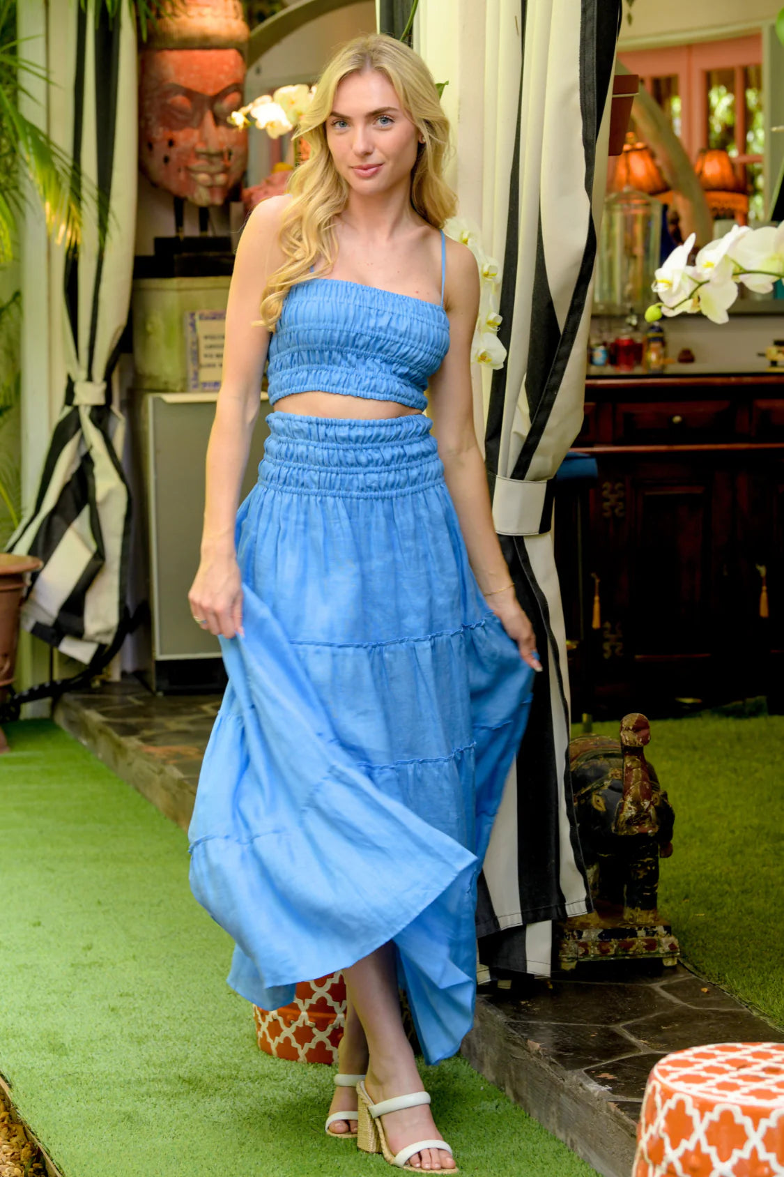 walker & wade Rio Set Top - Light Blue