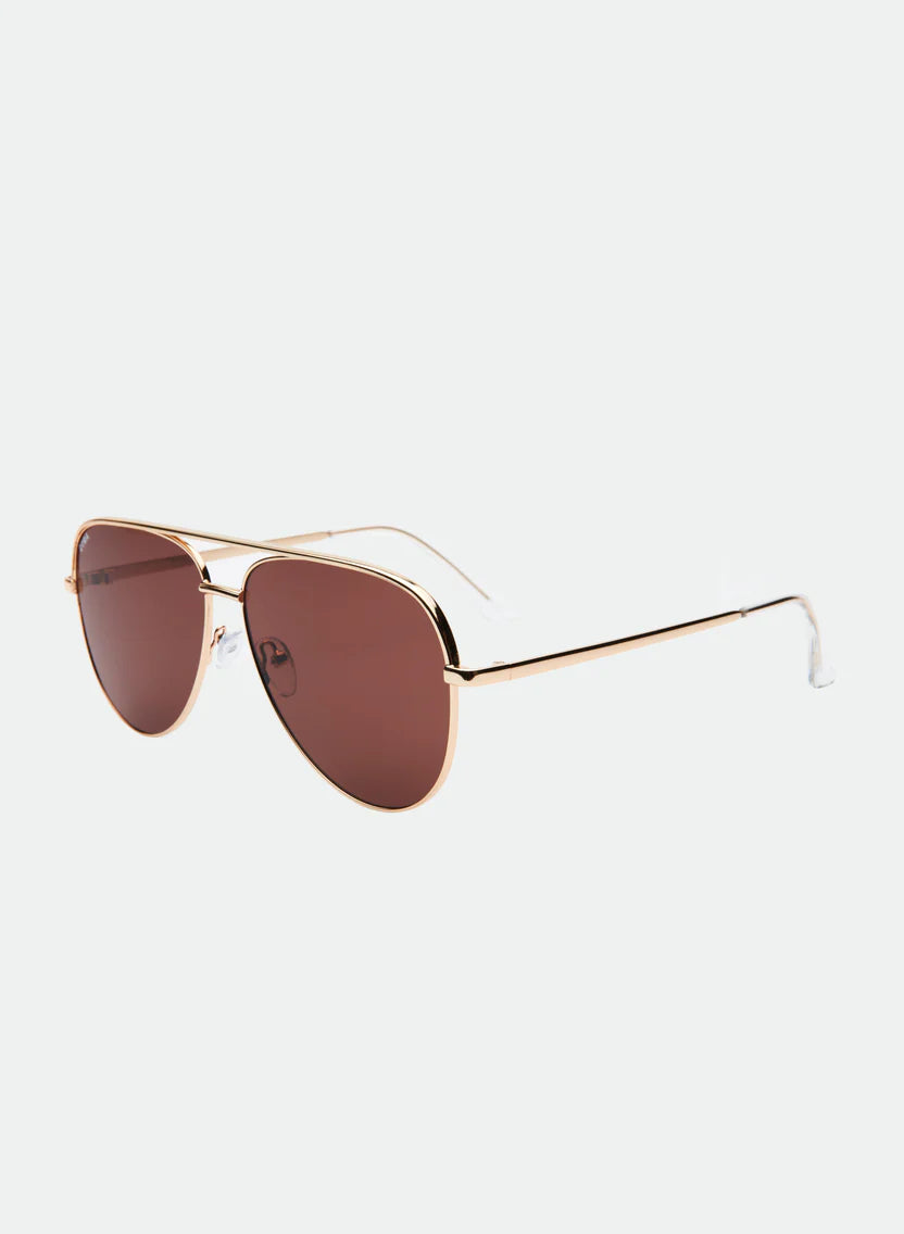 Otra Eyewear Era Sunglasses - Gold / Smokey Brown