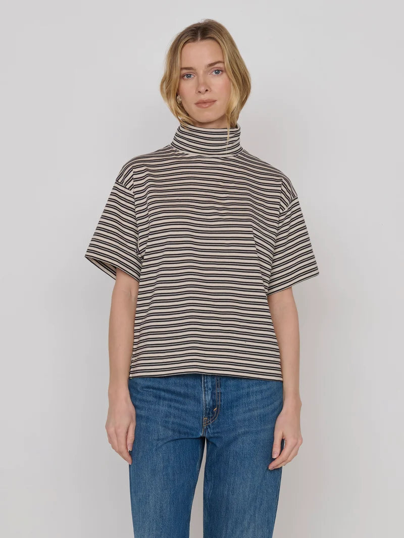 Nation Ltd. Fable Turtleneck- Vintage Yarn Dye Stripe
