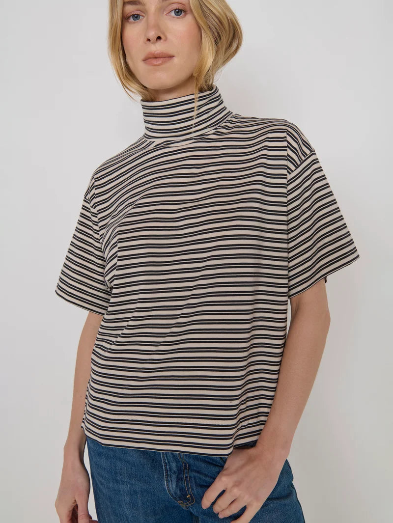 Nation Ltd. Fable Turtleneck- Vintage Yarn Dye Stripe