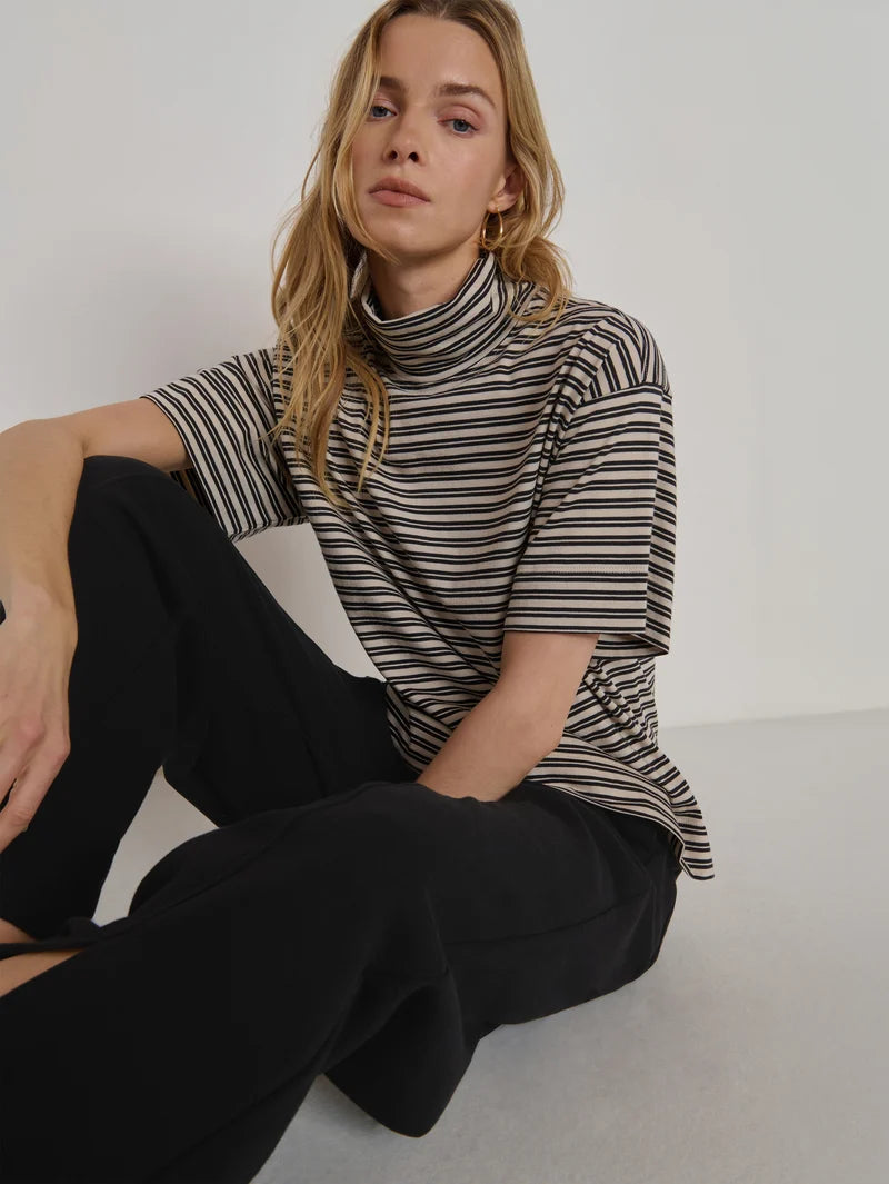 Nation Ltd. Fable Turtleneck- Vintage Yarn Dye Stripe
