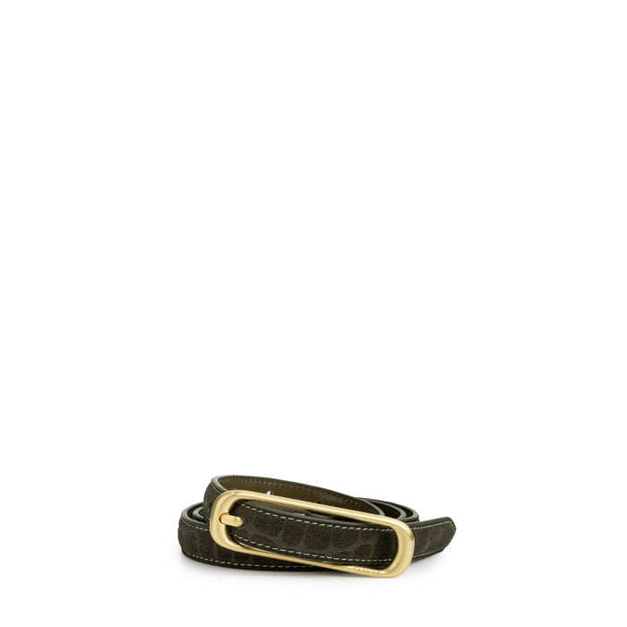 Sancia The Aya Belt- Olive Croc.
