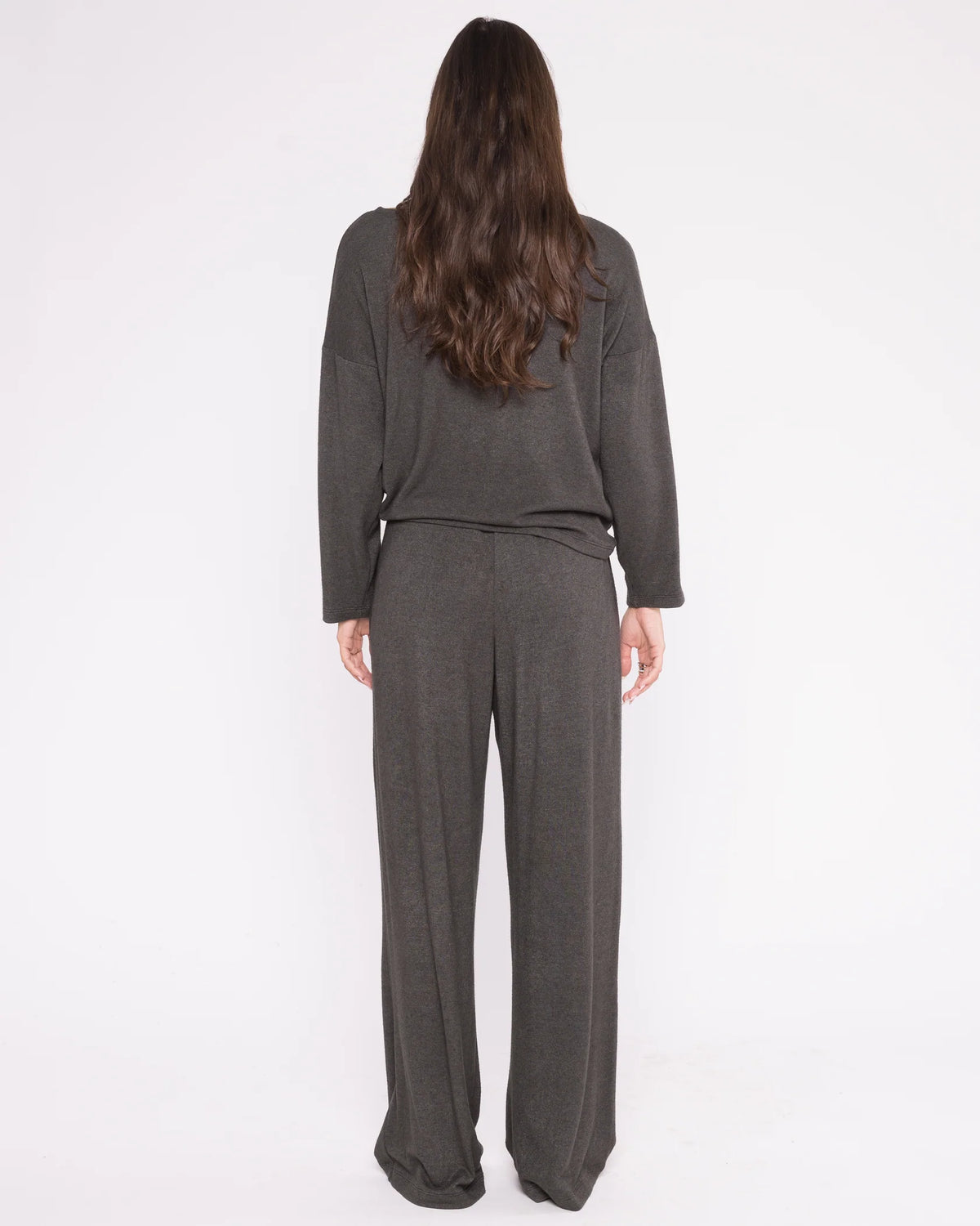 Ripley Rader Sweater Knit Boat Neck Top - Charcoal