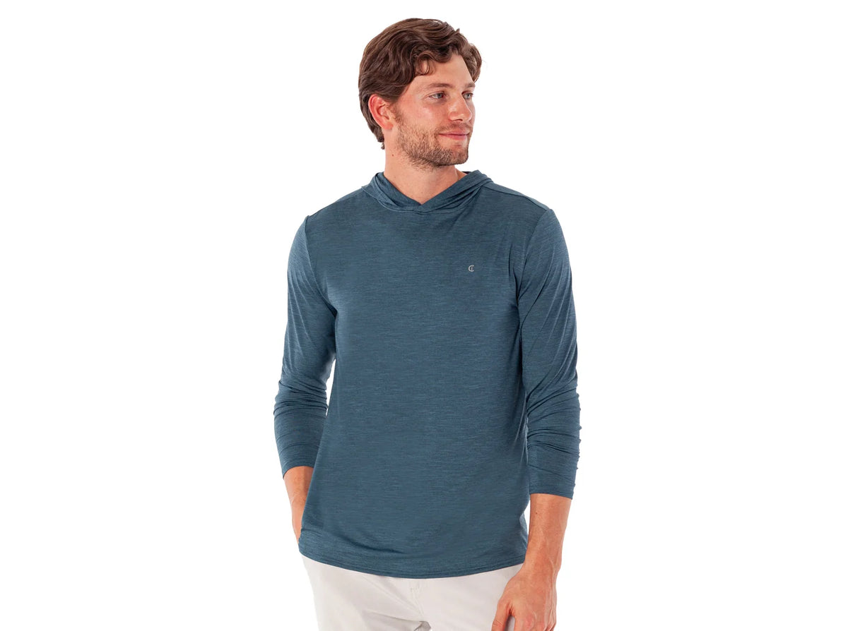 Criquet Performance Sport Hoodie - Lake Blue