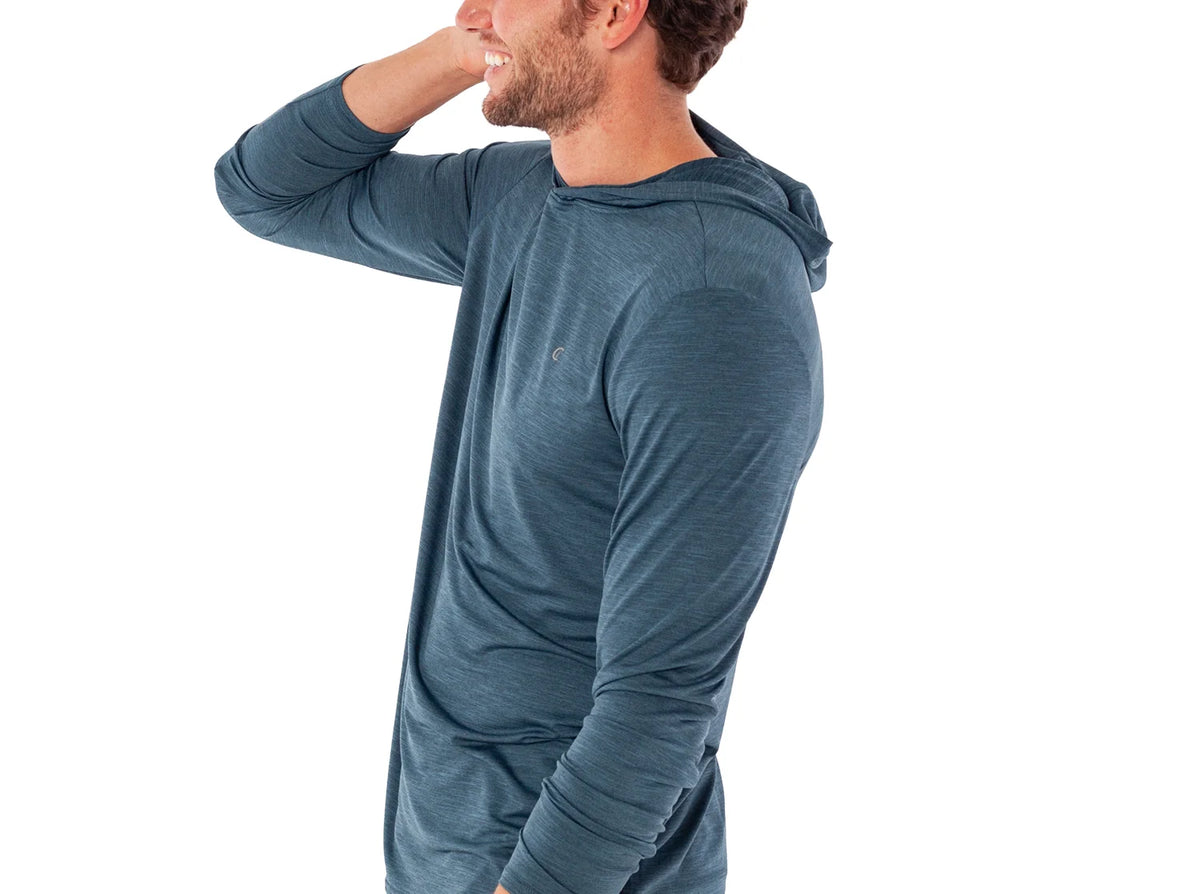 Criquet Performance Sport Hoodie - Lake Blue