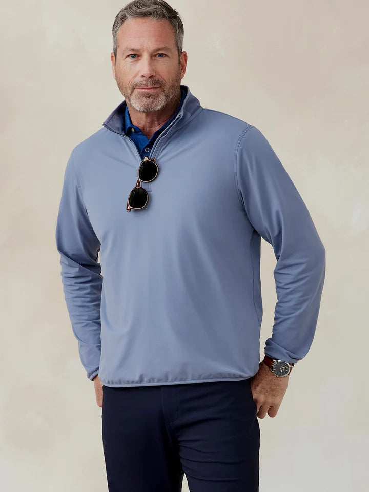 Tasc Stratford Performance Quarter Zip- Anchor