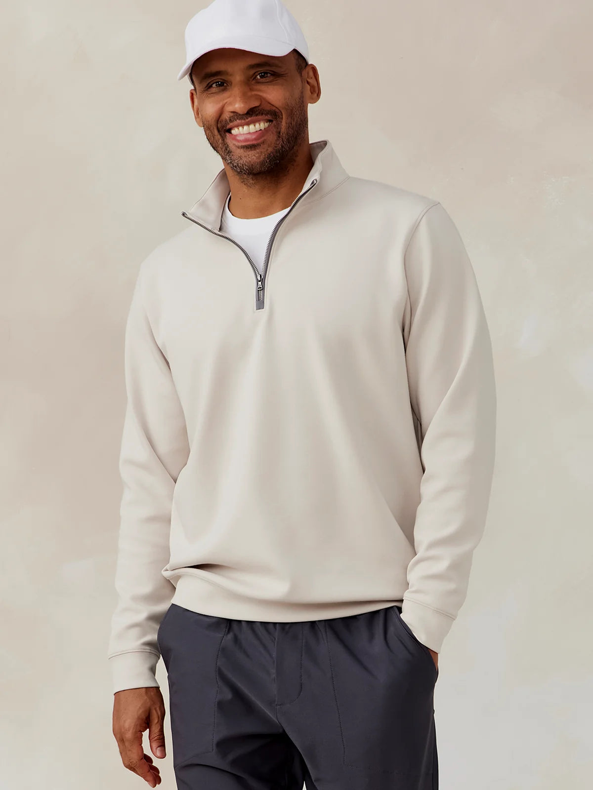 Tasc Highlands Quarter Zip- Oatmeal
