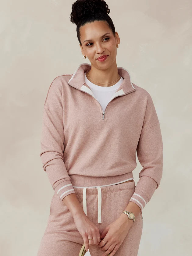 Tasc Stadium French Terry Sweatshirt - Antique Rosy Heather