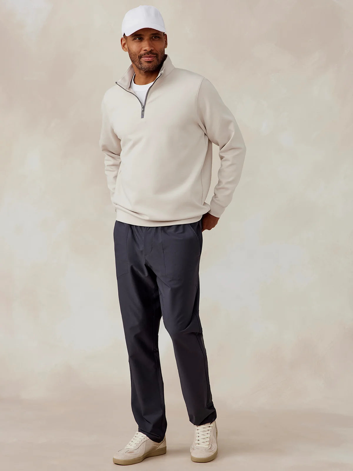 Tasc Highlands Quarter Zip- Oatmeal