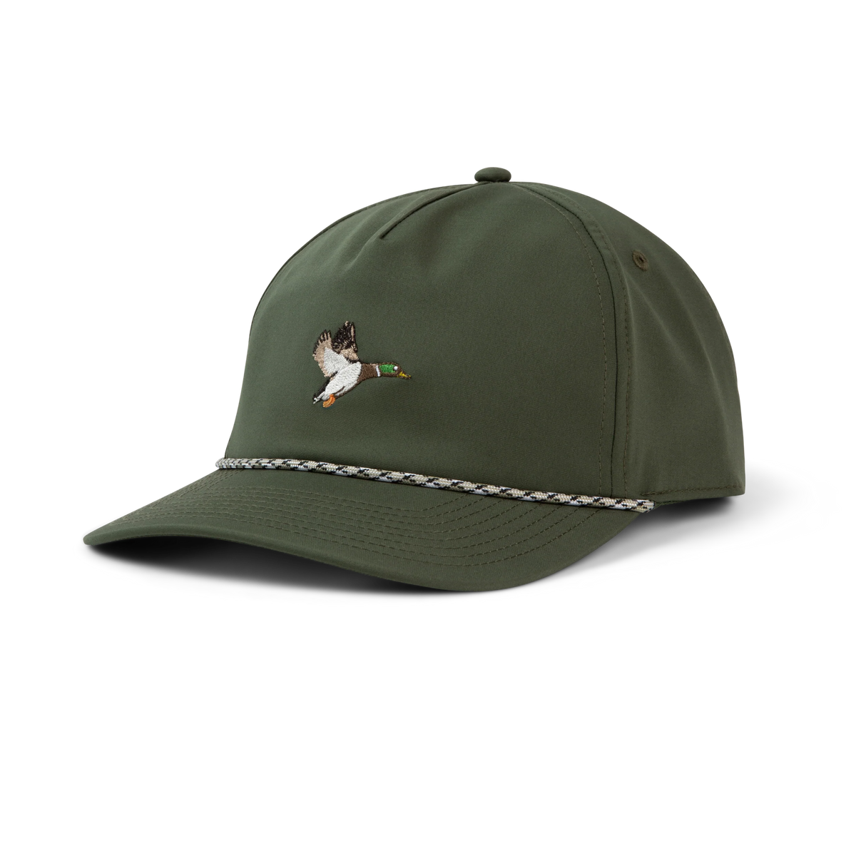 PONCHO Hat - Green Mallard Rope