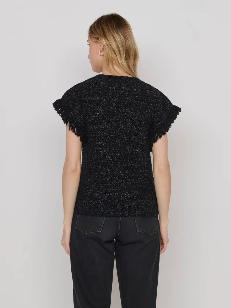 Nation Ltd. Hazel Vest- Reverse Black Melange