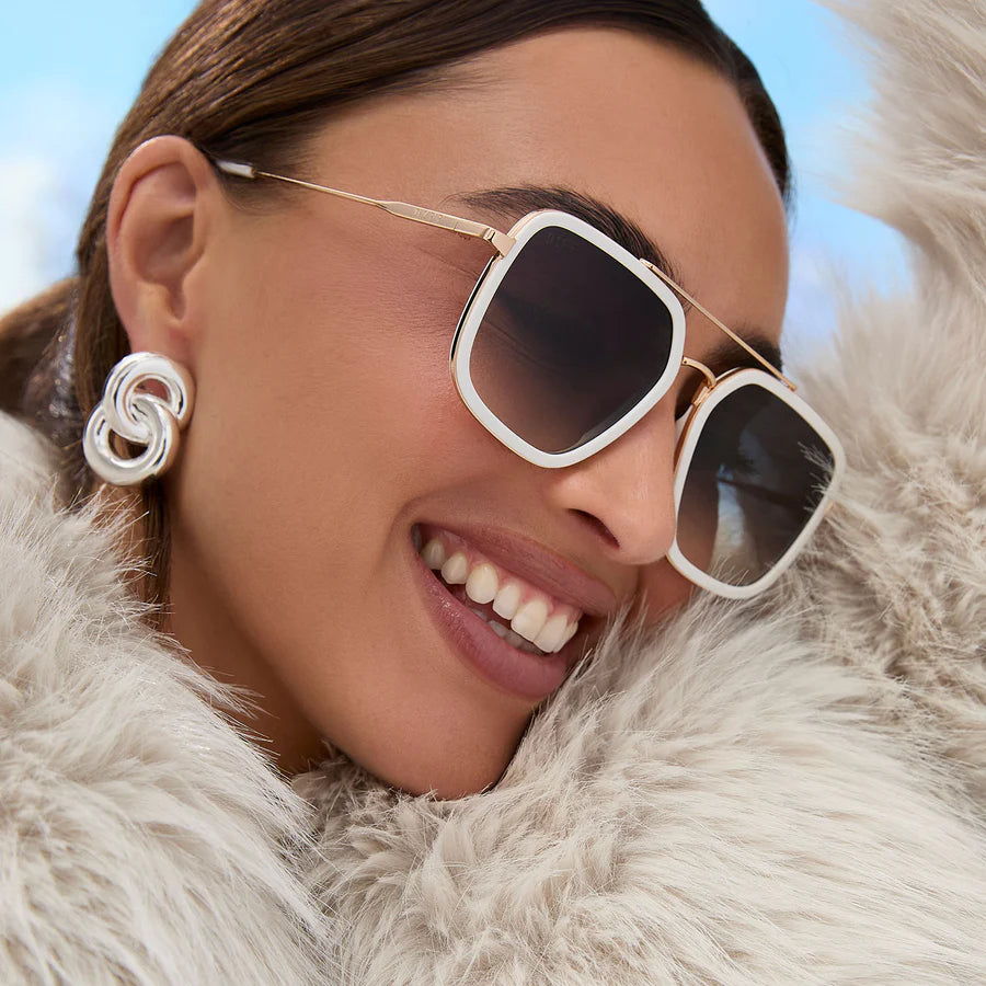 DIFF Eyewear Jordan Polarized - Snowbound + Grey Gradient