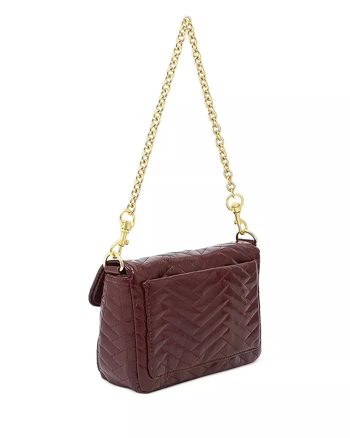 Think Royln High Society Moto Quilting- Burgundy Crinkle Nylon