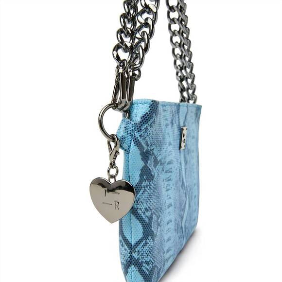 Think Royln Fame Bag - Blue Python Leather